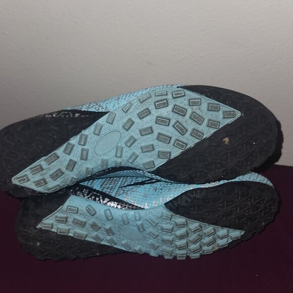 Black & Sky Blue Womens Soccer Cleats Size 8 Women - Picture 7 of 8